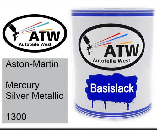 Aston-Martin, Mercury Silver Metallic, 1300: 1L Lackdose, von ATW Autoteile West.